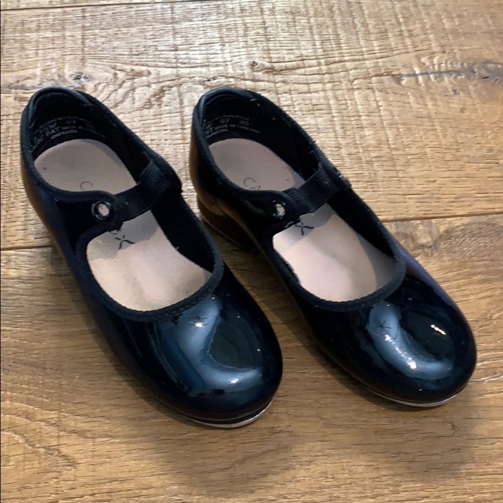Capezio Tap shoes- toddler black patent